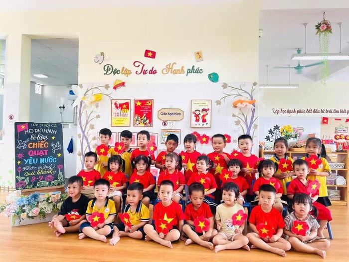 Trẻ tại Trường Mầm non La Phù, phân hiệu An Khánh B, xã An Khánh, Hà Nội. Ảnh: Đình Tuệ.