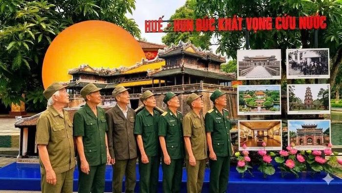 Từ làng Sen, câu chuyện theo dòng thời gian đến Huế - nơi Nguyễn Sinh Cung, Nguyễn Tất Thành từng học tập, sinh sống và chứng kiến những biến động của đất nước; những trải nghiệm ấy đã góp phần hun đúc khát vọng tìm một con đường mới để giải phóng dân tộc. Ảnh V.Ng