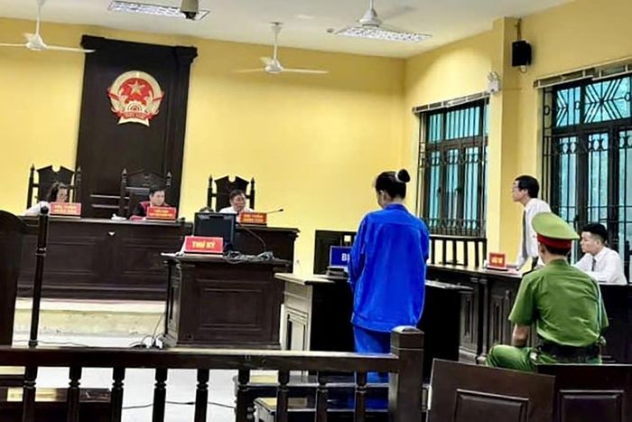 Bị cáo Đào Thu Hiền tại phiên tòa.