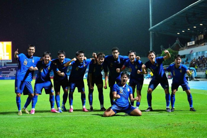 U20 Thái Lan tạm dẫn đầu bảng F sau lượt trận khai màn - Ảnh: FAT