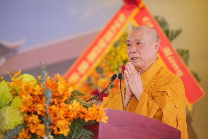 Hòa thượng Thích Bảo Nghiêm, Phó Chủ tịch Hội đồng trị sự, Trưởng ban Hoằng pháp Trung ương Giáo hội Phật giáo Việt Nam, Trưởng Ban Trị sự Giáo hội Phật giáo Việt Nam. (Ảnh: Phật Sự Online)