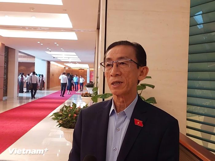 Đại biểu Trần Hoàng Ngân (đoàn Thành phố Hồ Chí Minh). (Ảnh: Minh Thu/Vietnam+)