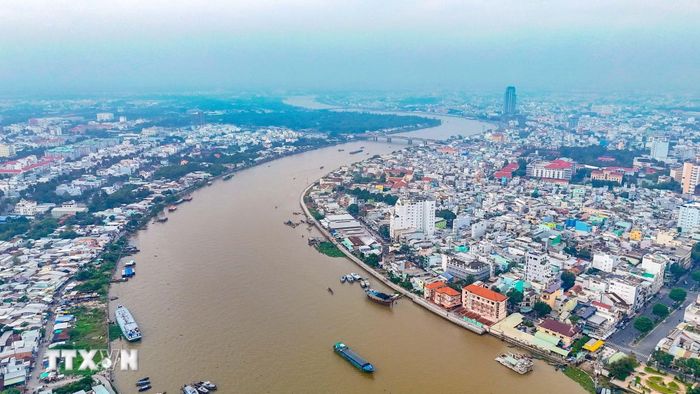 Sông Cần Thơ. (Ảnh: Thanh Liêm/TTXVN)