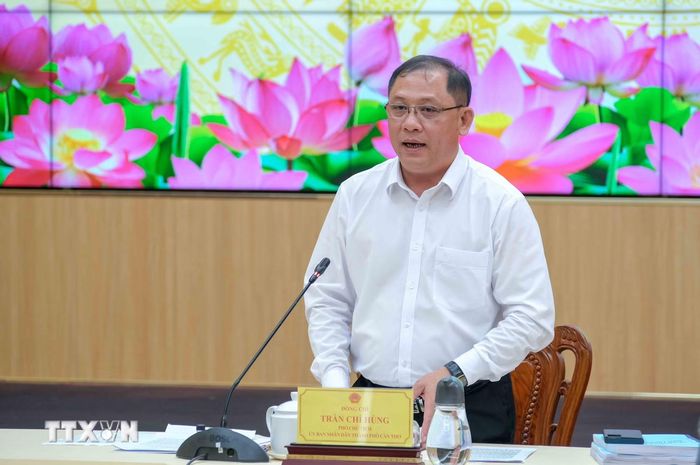 Phó Chủ tịch Ủy ban Nhân dân thành phố Cần Thơ Trần Chí Hùng. (Ảnh: TTXVN)