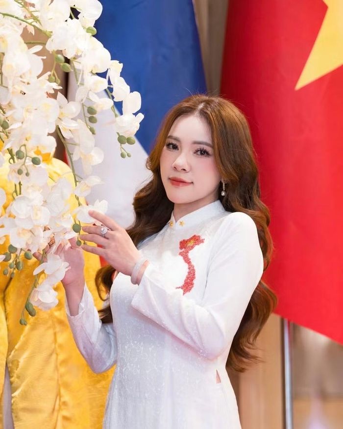 Bà Nguyễn Quỳnh Trang - Chủ tịch Chi hội Văn hóa Áo dài Việt Nam tại Thái Lan - đơn vị chủ trì tổ chức. (Ảnh: PV/Vietnam+)