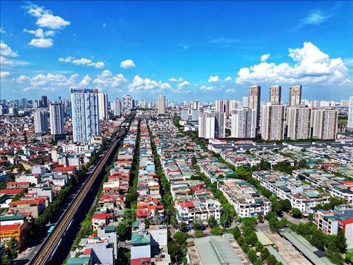 Việc hoàn thiện thể chế đất đai và phát triển nhà ở sẽ góp phần tạo thêm động lực phát triển, bảo đảm an sinh xã hội bền vững. Ảnh minh họa: Tuấn Anh/TTXVN