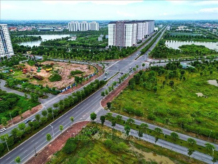 Khu đô thị Thanh Hà là một trong 5 khu đô thị xanh lớn nhất tại Hà Nội, tổng diện tích lên tới 416 ha, đang từng bước trở thành khu đô thị xanh, sạch đẹp. Ảnh minh họa: Tuấn Anh/TTXVN