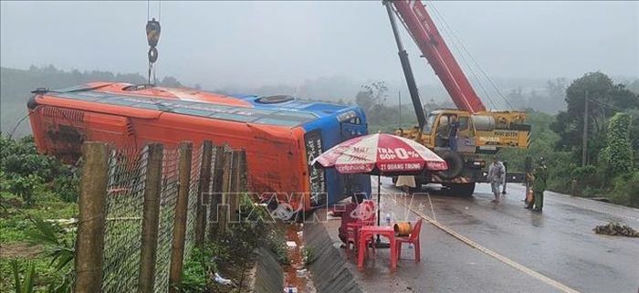 Hiện trường vụ tai nạn.
