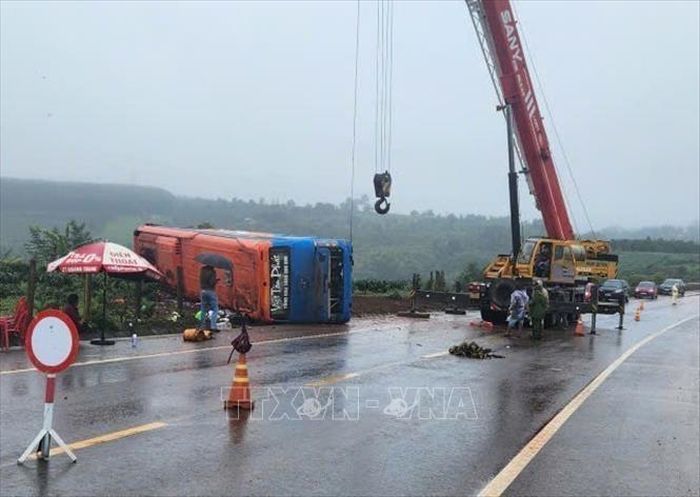 Hiện trường vụ tai nạn.