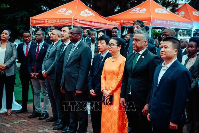 Đông đảo đại biểu, khách mời và đại diện các đoàn ngoại giao tham dự Lễ kỷ niệm. Ảnh: TTXVN phát