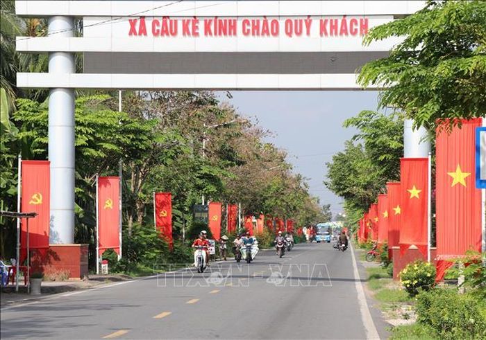 Tuyến đường giao thông nông thôn tại xã Cầu Kè, tỉnh Vĩnh Long.