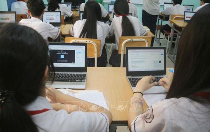 Trường trung học cơ sở Lê Qúy Đôn (phường Long Khánh, tỉnh Đồng Nai) Ảnh: Lê Xuân/TTXVN.
