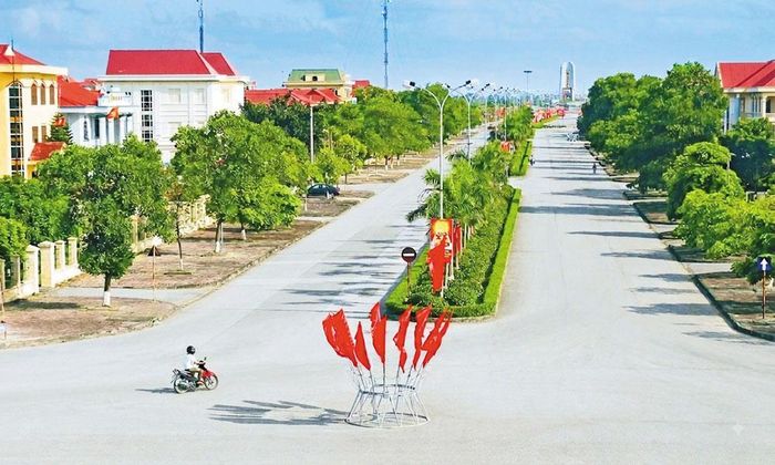 Một góc trung tâm xã Gia Bình.