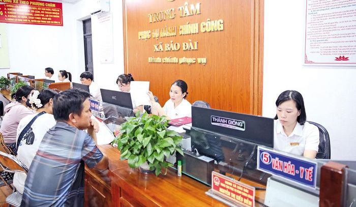  Trung tâm Phục vụ Hành chính công xã Bảo Đài. 