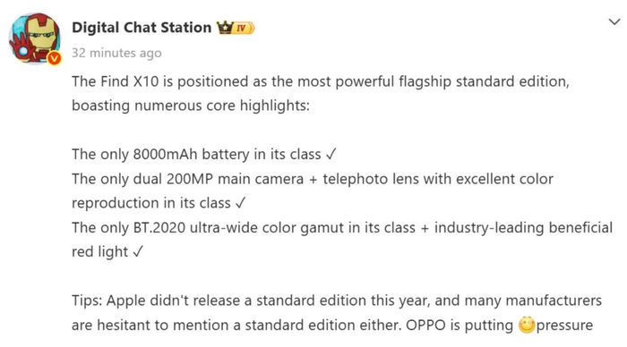 OPPO Find X10 sẽ có pin khủng và camera chất lượng cao