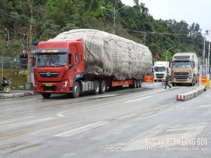 Hoạt động xuất nhập khẩu qua biên giới tại tuyến đường chuyên dụng vận tải hàng hóa qua mốc 1119 -1120 cửa khẩu quốc tế Hữu Nghị