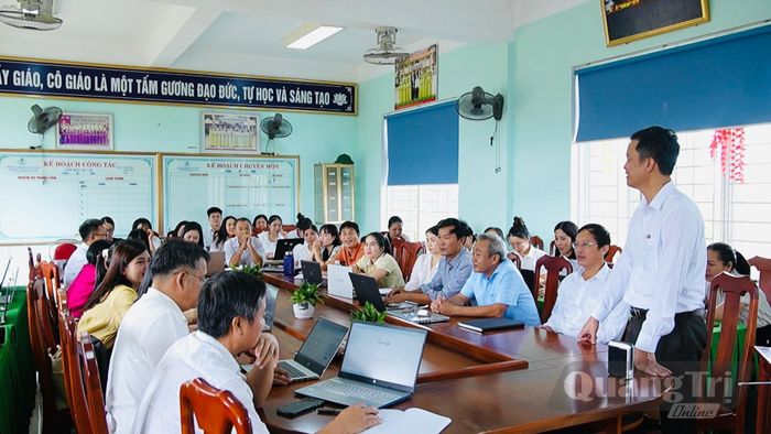 Sau sắp xếp, các đơn vị trường học đang tập trung chuẩn bị các điều kiện cho năm học mới - Ảnh: K.H