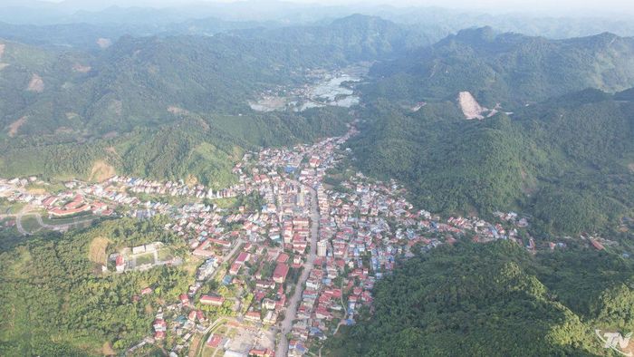 Khu vực trung tâm hành chính xã Chợ Đồn.