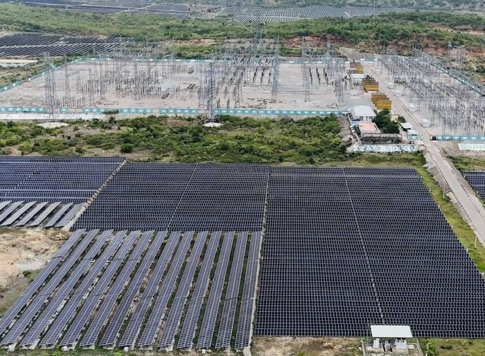 Dự án điện mặt trời KN Buôn Tua Srah có công suất thiết kế 312 MW, tổng vốn đầu tư khoảng 7.744 tỷ đồng (Ảnh: C.H)