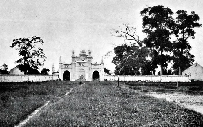 Trường thi Nam Định năm 1900. Ảnh: Tư liệu