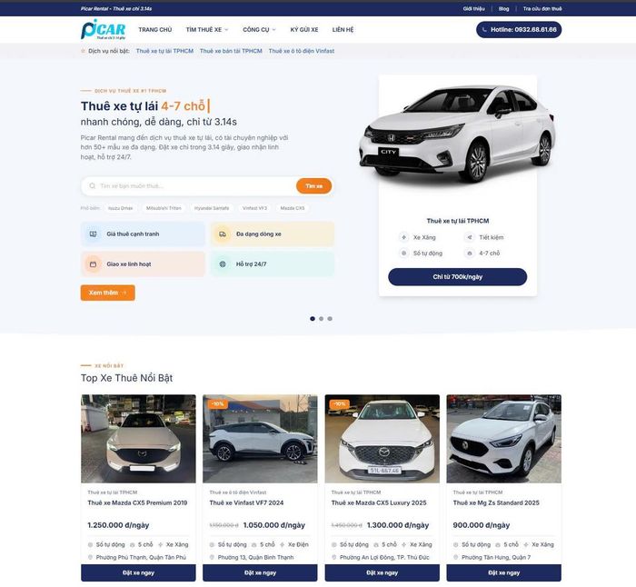 SUV và các mẫu xe nhiều chỗ ngồi được quan tâm trong kỳ nghỉ Quốc khánh. Ảnh: Hội cho thuê xe tự lái.