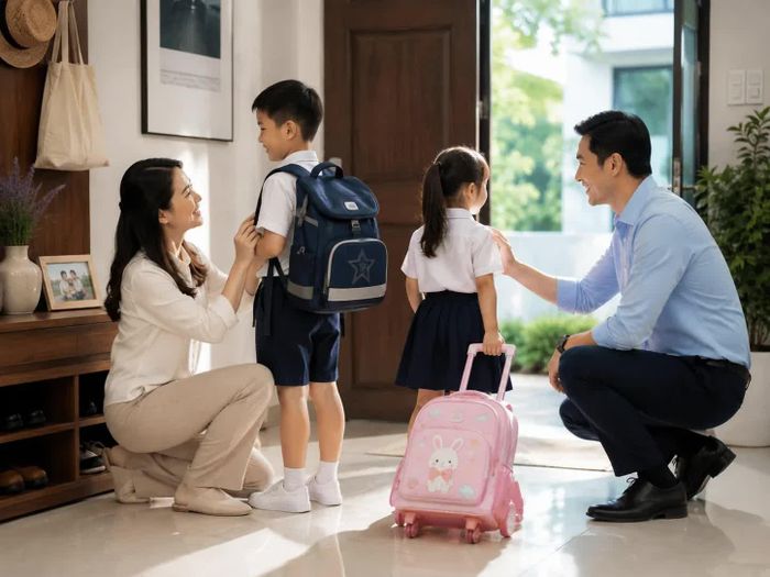 Cha mẹ ưu tiên đến thiết kế, trọng lượng và sự phù hợp của balo đối với trẻ