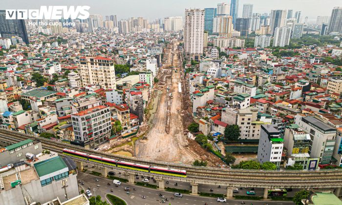 Theo kế hoạch, tuyến Vành đai 2,5 dài 1.130m qua địa bàn phường Cầu Giấy dự kiến thông xe vào dịp 10/10/2026.