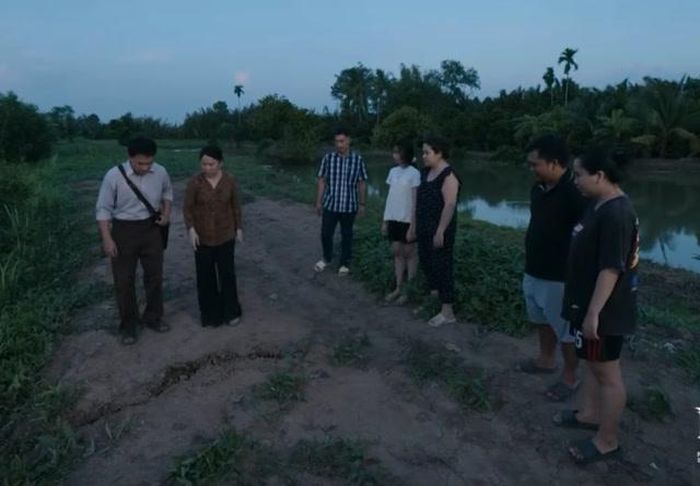 Khu vực ven sông tiếp tục sạt lở nghiêm trọng. Ảnh VTV