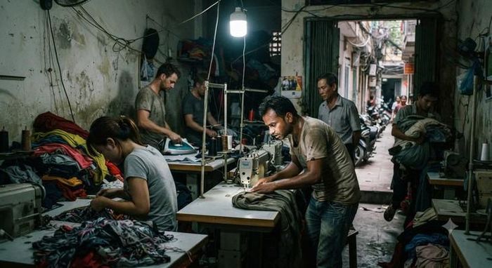 Phạt tiền từ 15.000.000 đồng đến 25.000.000 đồng đối với người lao động nước ngoài làm việc tại Việt Nam mà không có giấy phép lao động (ảnh: AI).