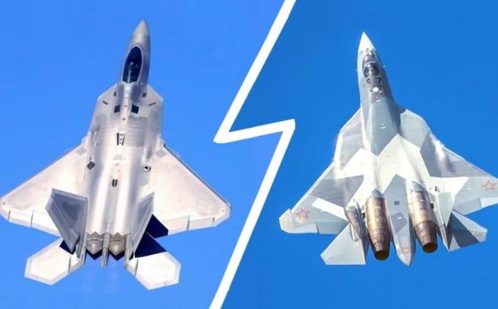 Tuy nhiên, nếu đặt cạnh nhau, có thể thấy Su-57 không đi theo cùng một công thức thiết kế với F-22.