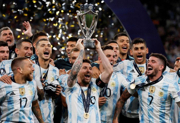 Messi cùng Argentina vô địch Copa America 2024 và Cúp các nhà vô địch CONMEBOL–UEFA 2022. Ảnh: Reuters.