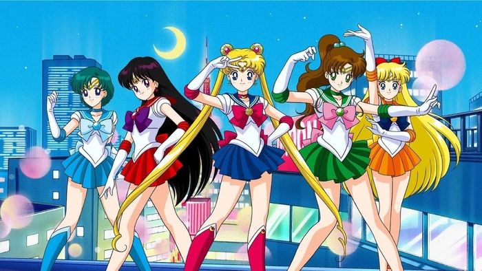  Các nữ chiến binh xinh đẹp của Thủy thủ Mặt Trăng. Ảnh: Toei Animation. 
