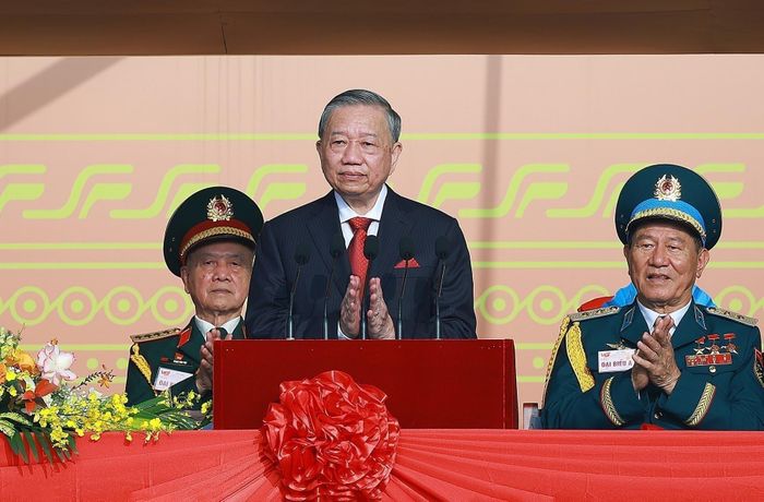  Tổng Bí thư Tô Lâm đọc Diễn văn Kỷ niệm 80 năm Quốc khánh, ngày 2/9/2025 tại Quảng trường Ba Đình. Ảnh: Dương Giang - TTXVN 
