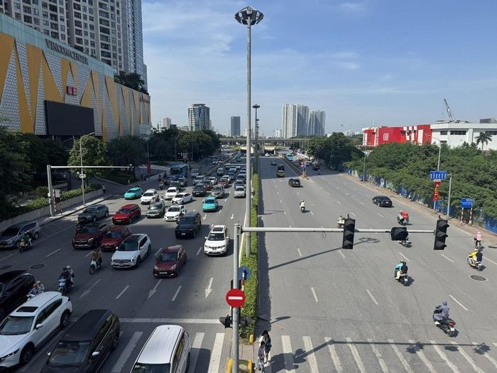 Hình ảnh giao thông tại nút giao Nguyễn Chí Thanh với Hoàng Minh Giám sáng ngày 1/9/2026 khá là thông thoáng. Ảnh: Quốc Lũy - TTXVN