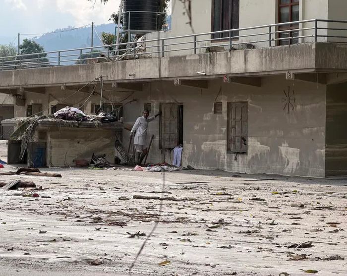 Khu vực bị tàn phá do lũ quét tại Devighat, Nuwakot, Nepal, ngày 29/8/2026. Ảnh: THX/TTXVN phát