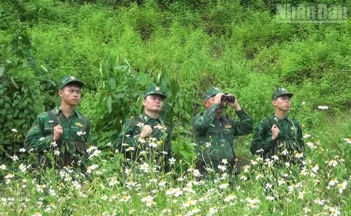 Ngoài việc phối hợp các lực lượng phát quang đường biên, mốc giới, các đơn vị thuộc Ban Chỉ huy Bộ đội Biên phòng tỉnh Sơn La còn tổ chức tuần tra đơn phương tại địa bàn biên giới quản lý. (Ảnh: QUỐC TUẤN)