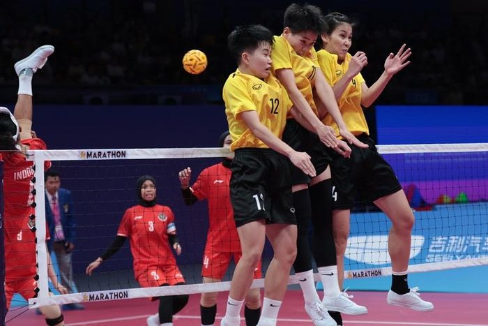 Các tuyển thủ cầu mây nữ Việt Nam được kỳ vọng sẽ giành huy chương vàng tại ASIAD 20. Ảnh: QUÝ LƯỢNG
