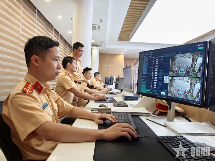  CSGT giám sát tình hình qua hệ thống Camera AI.  