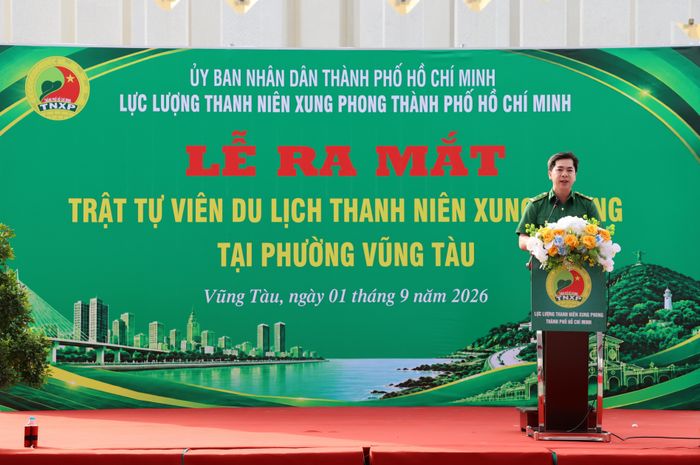  Đồng chí Triệu Đỗ Hồng Phước phát biểu giao nhiệm vụ 
