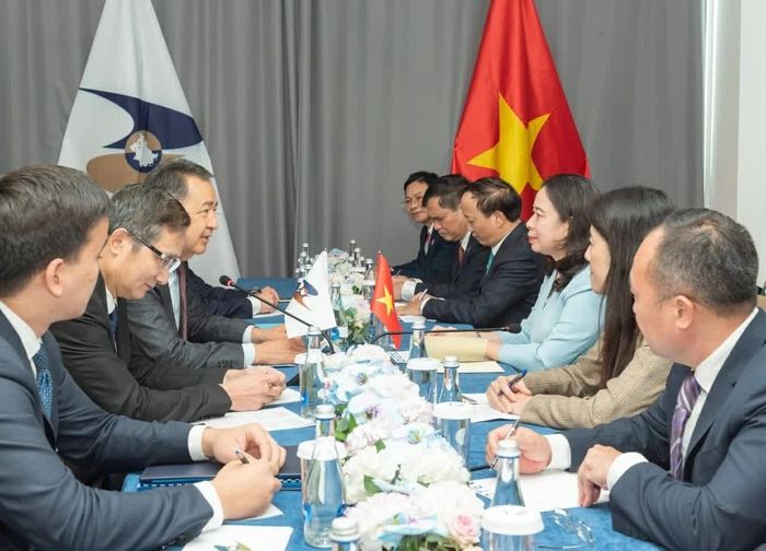 Toàn cảnh buổi tiếp. (Ảnh: Bảo Chi)