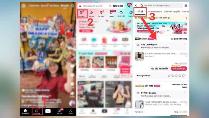 Mở ứng dụng TikTok và nhấn vào Hộp thư.