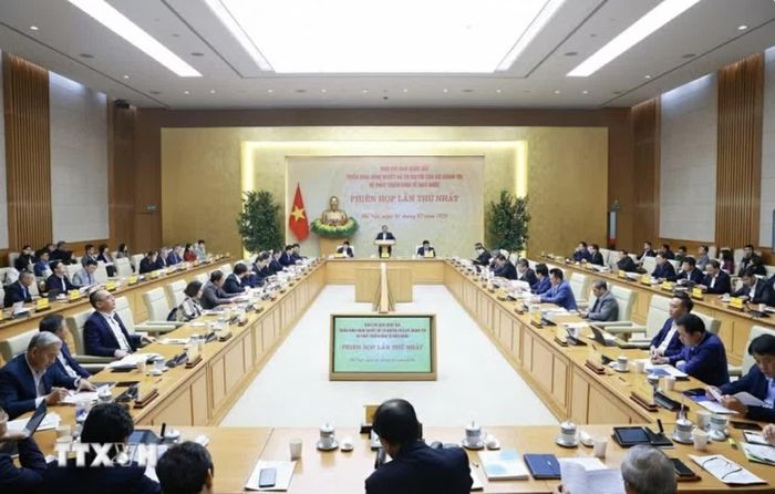 Phiên họp lần thứ nhất của Ban Chỉ đạo về phát triển kinh tế nhà nước. (Nguồn: TTXVN)