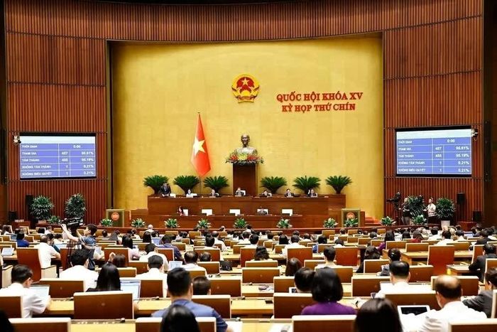 Quốc hội biểu quyết thông qua Luật sửa đổi, bổ sung một số điều của Luật Doanh nghiệp. (Nguồn: TTXVN)