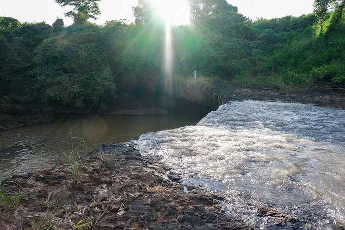 Phía sau màn nước là một “bệnh viện” giữa rừng (ảnh V.Y)