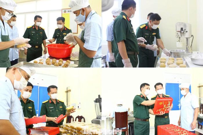 Theo Trung đoàn Gia Định, những chiếc bánh Trung thu được đơn vị sản xuất với sự phối hợp, hỗ trợ chuyên môn của Nhà hàng IF.