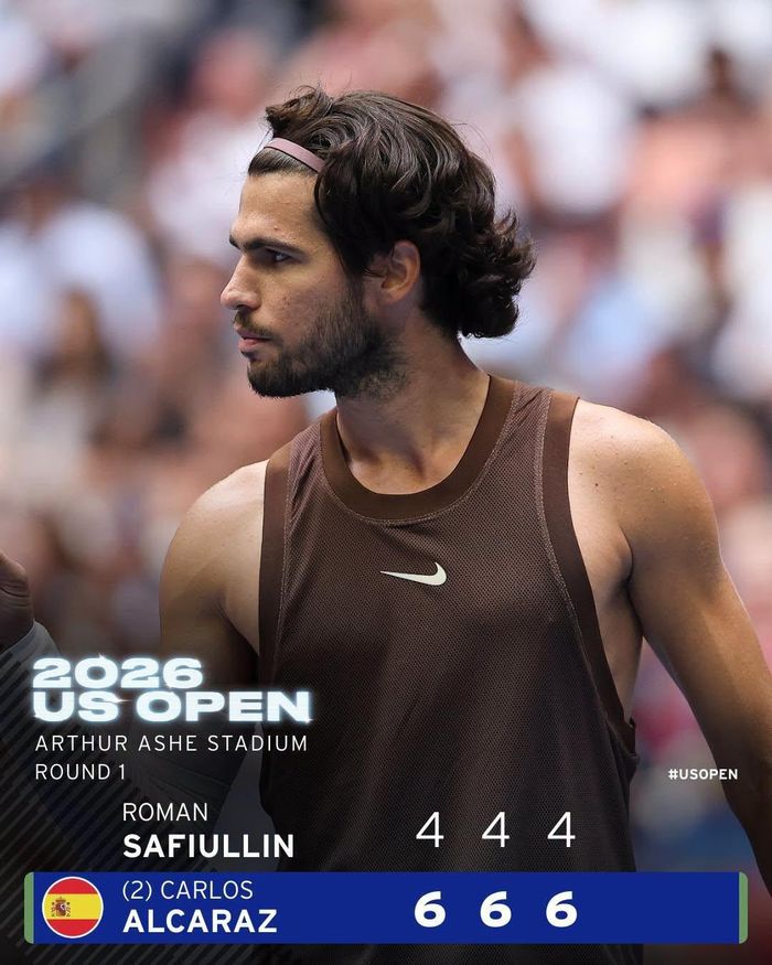 Carlos Alcaraz tái xuất ấn tượng tại US Open 2026 - Ảnh: US Open