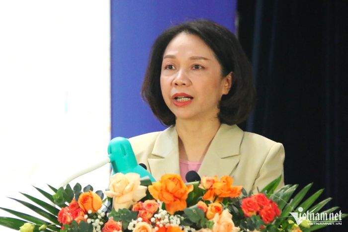 Bà Vũ Thu Hà, Phó Chủ tịch UBND TP Hà Nội. Ảnh: Thanh Hùng