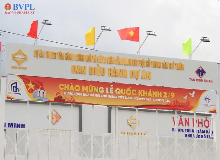 Dự án Trung tâm hành chính - chính trị TP Hồ Chí Minh và Quảng trường trung tâm tại Khu đô thị mới Thủ Thiêm, thi công xuyên lễ Quốc khánh 2/9.