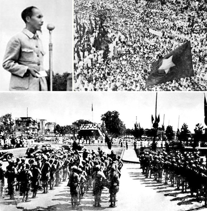 Ngày 2/9/1945, tại Quảng trường Ba Đình (Hà Nội), thay mặt Chính phủ lâm thời, Chủ tịch Hồ Chí Minh đã đọc bản Tuyên ngôn Độc lập, trịnh trọng tuyên bố trước quốc dân đồng bào và toàn thế giới: “Nước Việt Nam có quyền được hưởng tự do và độc lập và sự thực đã thành một nước tự do và độc lập”, khai sinh nước Việt Nam dân chủ cộng hòa. Ảnh tư liệu