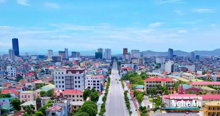 Quang cảnh một góc các phường: Trường Vinh, Thành Vinh, tỉnh Nghệ An. Ảnh: Thành Duy
